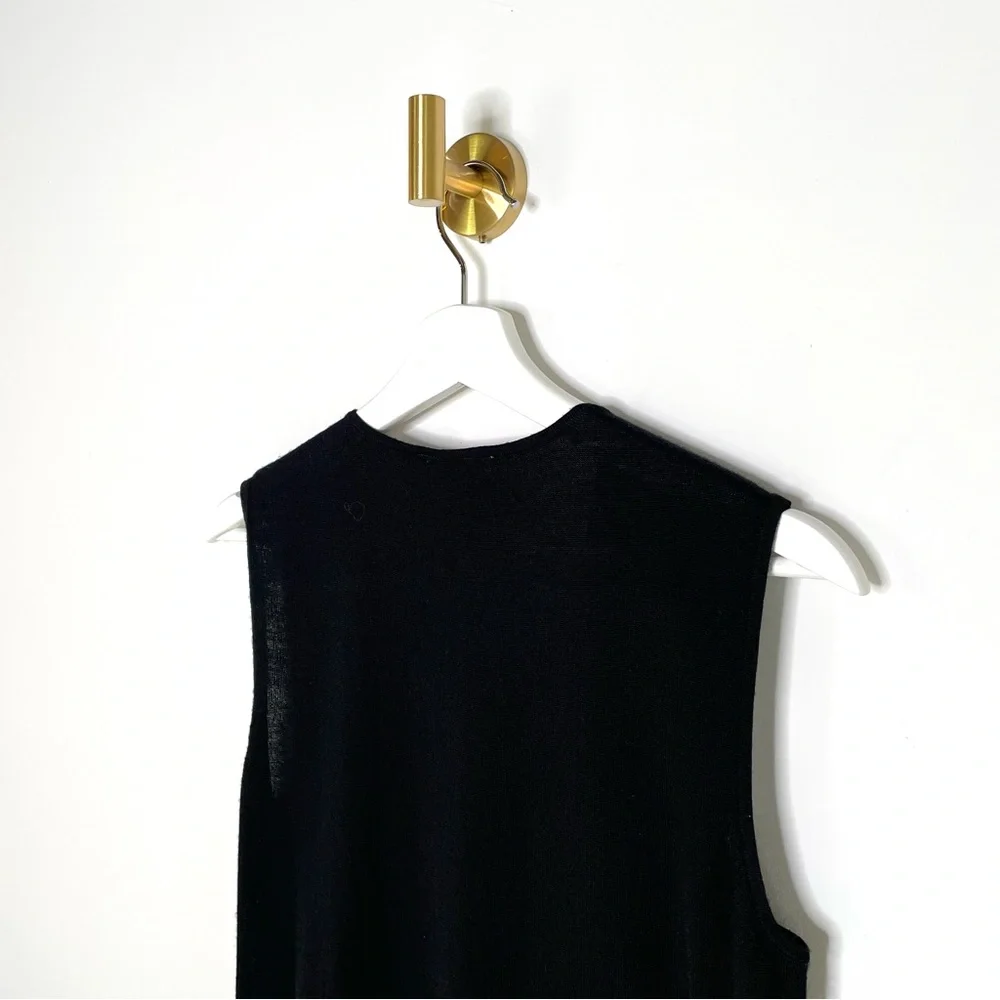 Statement Top | Tory Burch Sequin Embroidered Sleeveless Silk Fine Knit Sweater